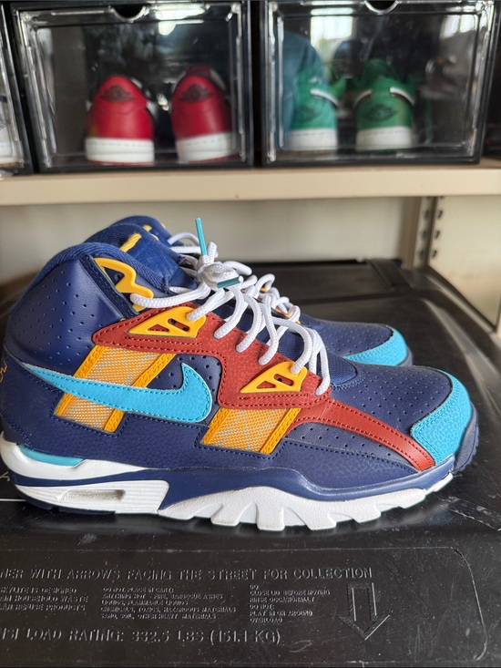 Nike Other - Nike men’s  Navy Blue Sneakers with Light Blue, Yellow & Red Accents